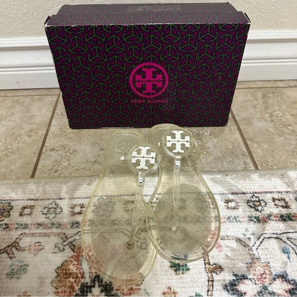 New Tory Burch MINI MILLER JELLY SANDAL size 7